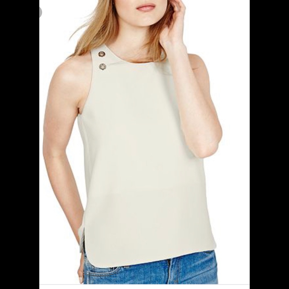 Maje Lezard Grommet Tailored Top/Blouse